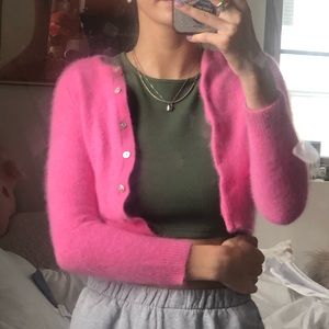 Pink Airport Group Cardigan